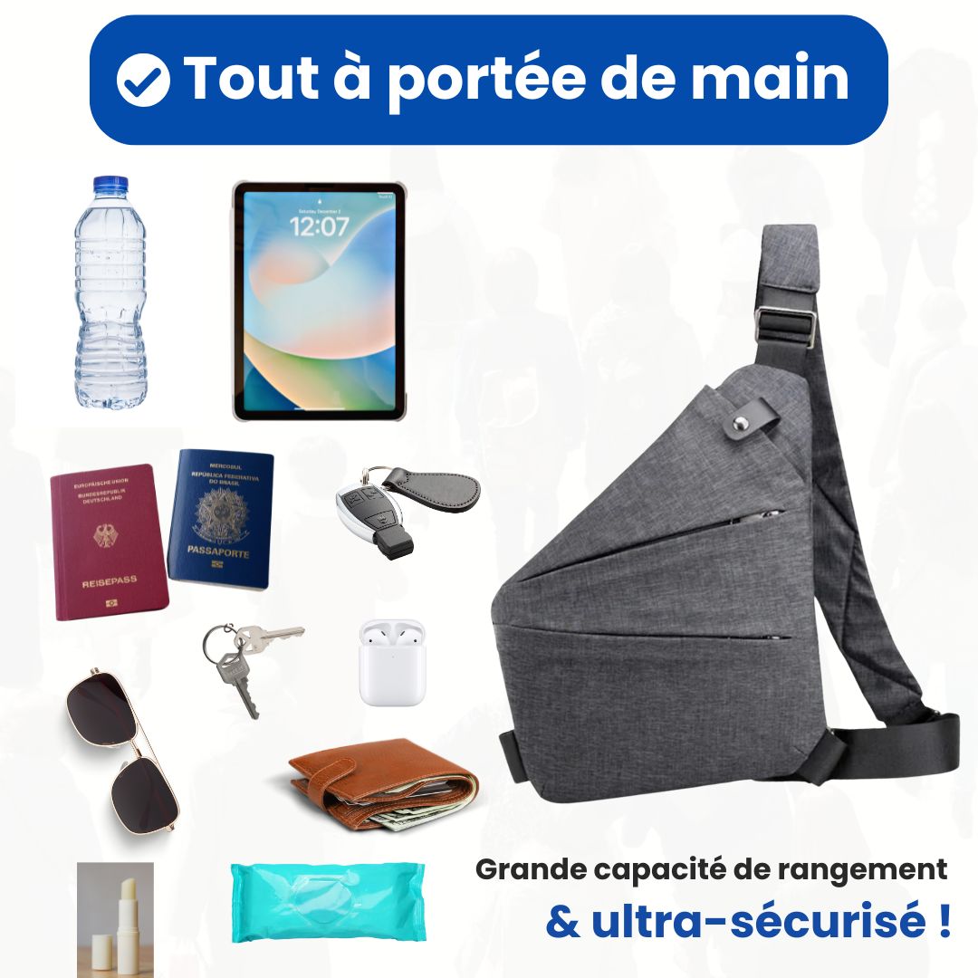 Sac à bandoulière anti-vol